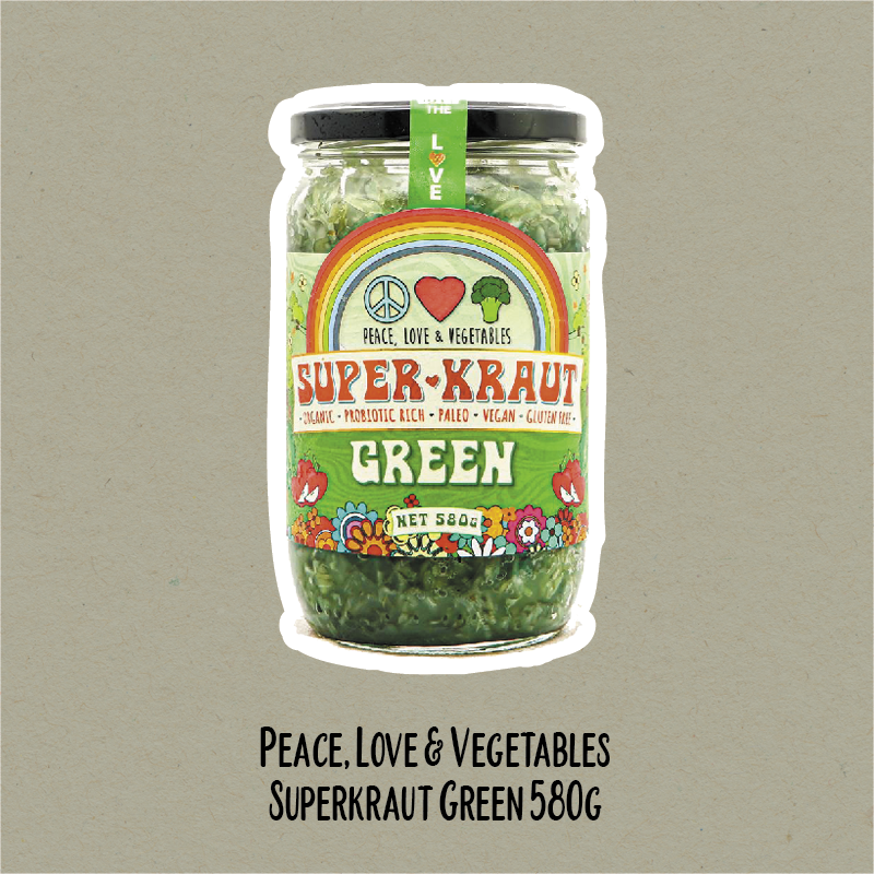 Peace, Love & Vegetables Superkraut | WholeLife Pharmacy & Healthfoods