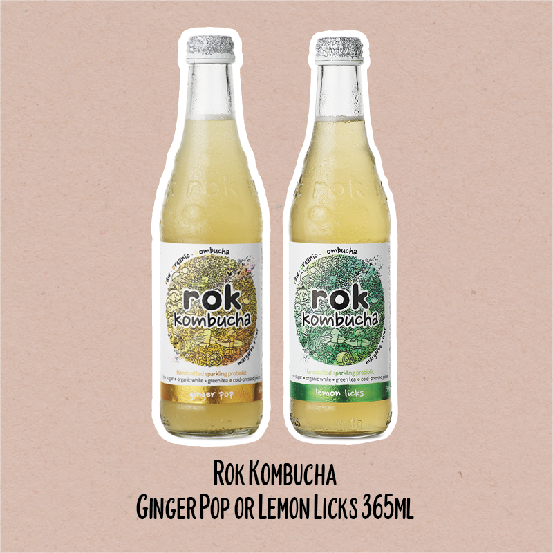 Rok Kombucha Ginger Pop or Lemon Licks | WholeLife Pharmacy & Healthfoods