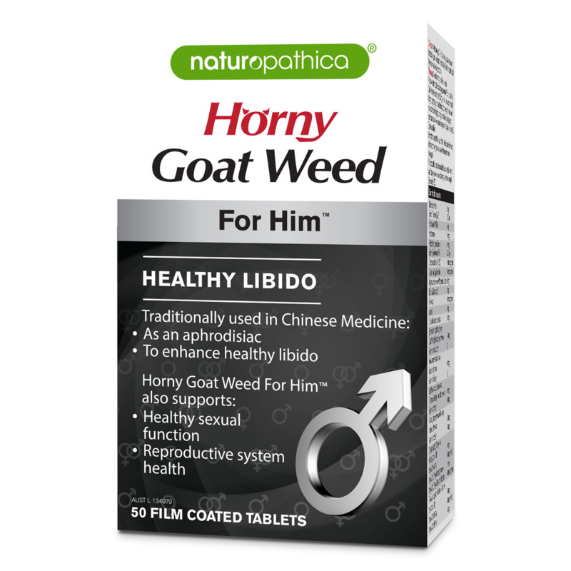 NATUROPATHICA Horny Goat Weed For Him 50 Tablets WholeLife