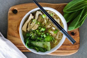 Asian Veggie Noodle Soup with Bone Broth | WholeLife Pharmacy & Healthfoods