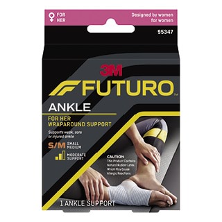 Futuro Compression Basics Elastic Ankle Support Medium 1 each