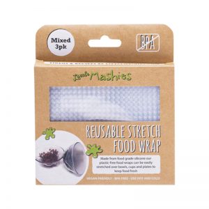 Reusable Stretch Silicone Food Wrap Small, Medium & Large 3 pack