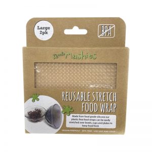 Reusable Stretch Silicone Food Wrap Large 2 Pack