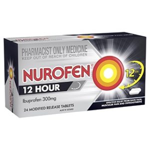12 Hour Ibuprofen 300mg 24 Tablets