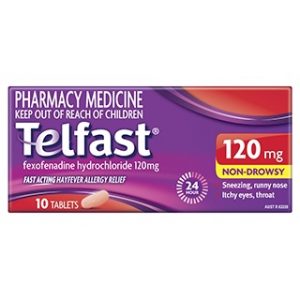 Telfast 120mg - 10 Tablets