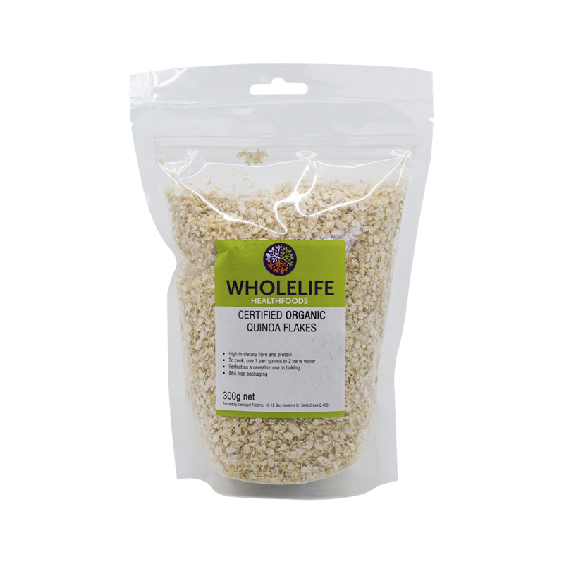 Certified Organic Quinoa Flakes 300g WholeLife