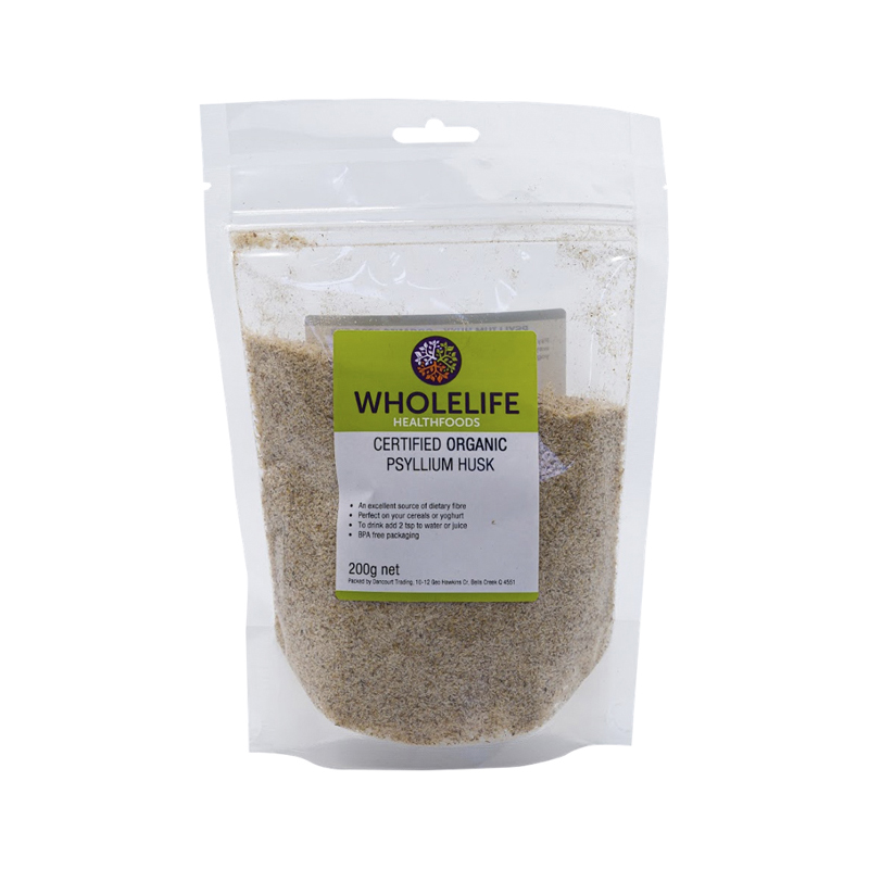 Organic Psyllium Husk 200g WholeLife