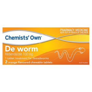 Chemists' Own De Worm 2 Orange Flavoured Chewable Tablets
