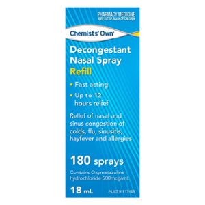 Chemists' Own Decongestant Nasal Spray Refill