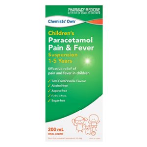 Chemists' Own Children's Paracetamol Pain and Fever Suspension 1-5 Years