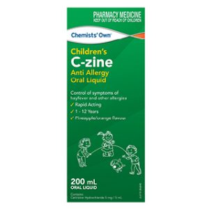 Chemists' Own Children C-Zine Anti Allergy Oral Liquid