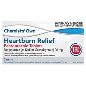 Chemists' Own Heartburn Relief Pantoprazole Tablets