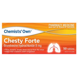 Chemists' Own Chesty Forte 50 Tablets