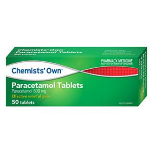 Chemists' Own Paracetamol 50 Tablets