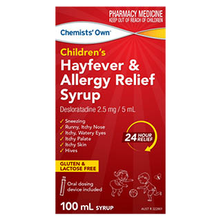Chemists' Own Children's Hayfever and Allergy Relief Syrup