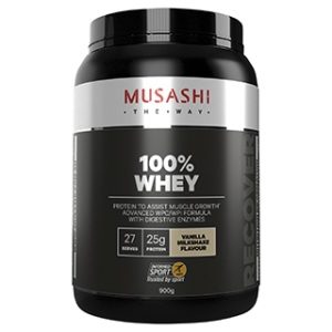 Musashi 100% Whey Vanilla Milkshake Flavour