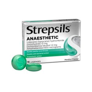 Strepsils Anaesthetic Lozenges Menthol 16 Pack