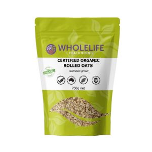 Certified Organic Rolled Oats 750g