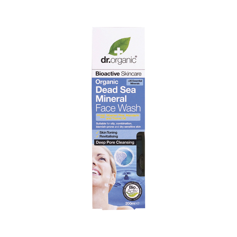 Organic Dead Sea Mineral Face Wash 200ml WholeLife