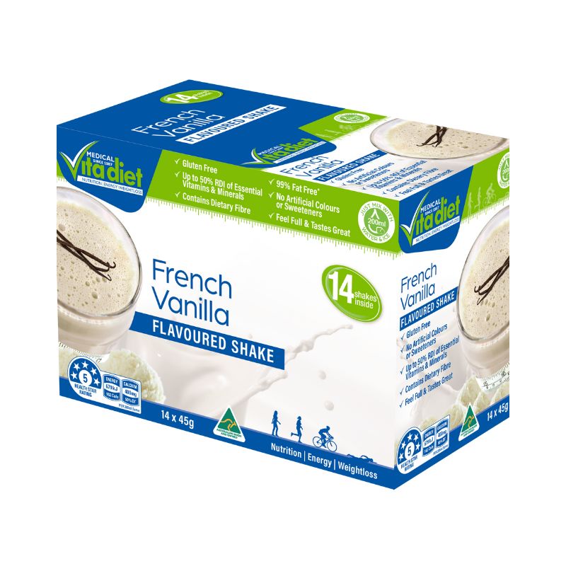 Medical Vita Diet French Vanilla Shakes 14 Pack WholeLife