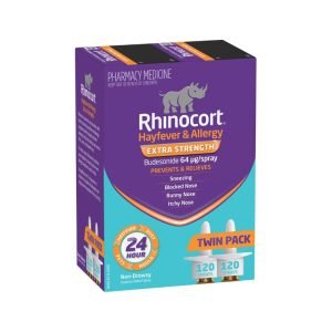 Rhinocort Hayfever and Allergy Non-Drowsy Nasal Spray Extra Strength Twin Pack