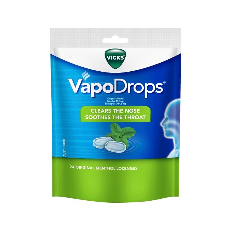 Vicks VapoDrops Original Methol 24 Lozenges