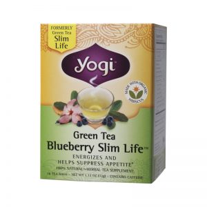 Green Tea Blueberry Slim Life Herbal Tea 16 Pack