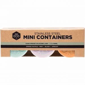 Stainless Steel Mini Containers 3 x 60ml