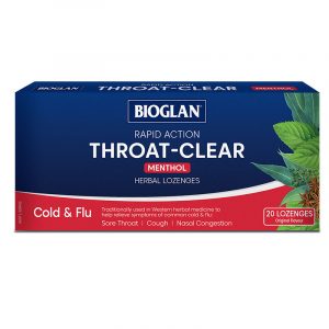 Throat-Clear Menthol Lozenges 20 Pack