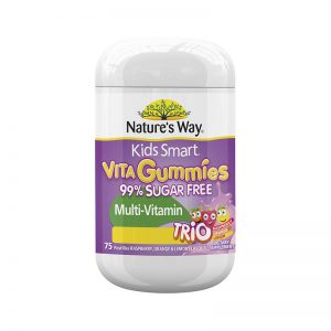 Nature's Way Kids Smart Vita Gummies Multi-Vitamin Trio 99.9% Sugar Free