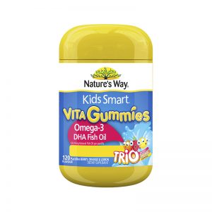 Nature's Way Kids Smart Vita Gummies Omega-3 DHA Fish Oil Trio 120 Pastilles