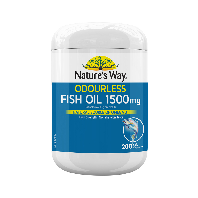 Fish Oil Odourless 1500mg 200s WholeLife