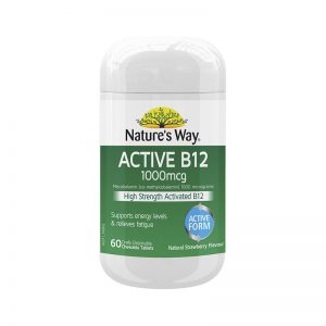 Nature's Way Active B12 1000mcg 60 Chewable Tablets