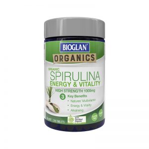 Bioglan Organic Spirulina Energy & Vitality High Strength 1000mg