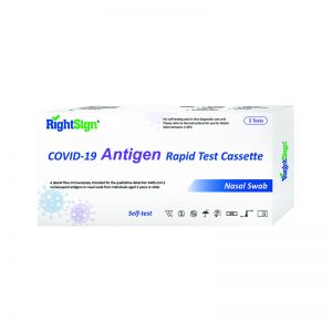 RightSign COVID-19 Antigen Rapid Test Cassette Nasal Swab 5 Tests