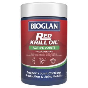 Red Krill Oil Active Joints + Glucosamine 60 Capsules