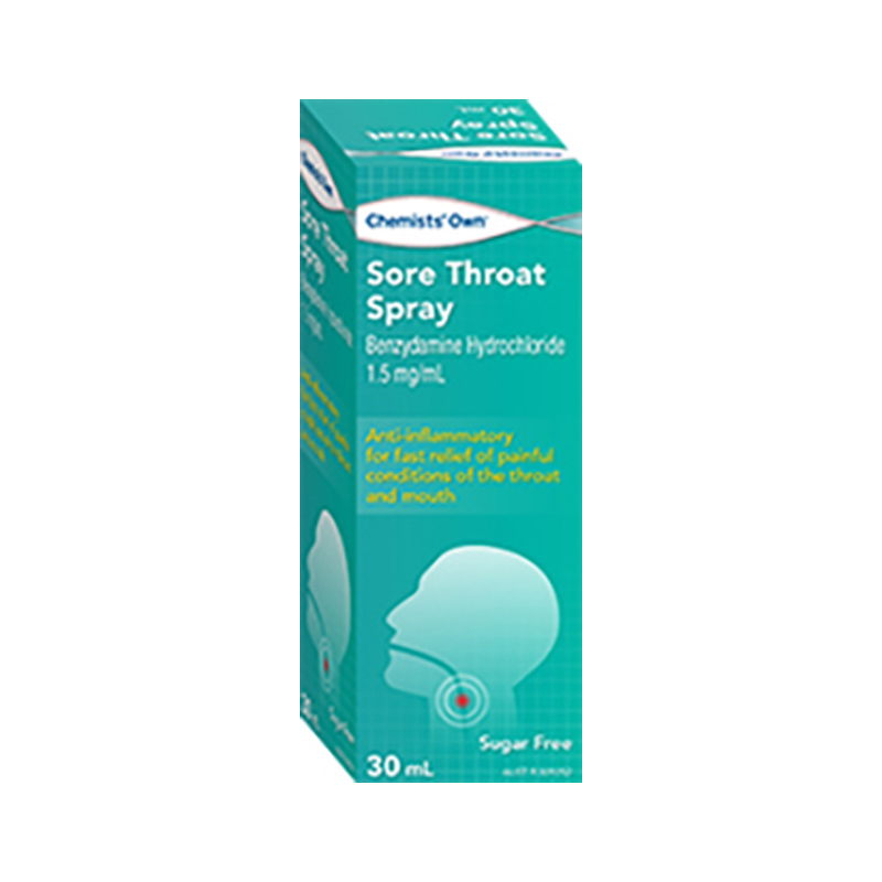 CHEMISTS' OWN Sore Throat Spray 30mL WholeLife