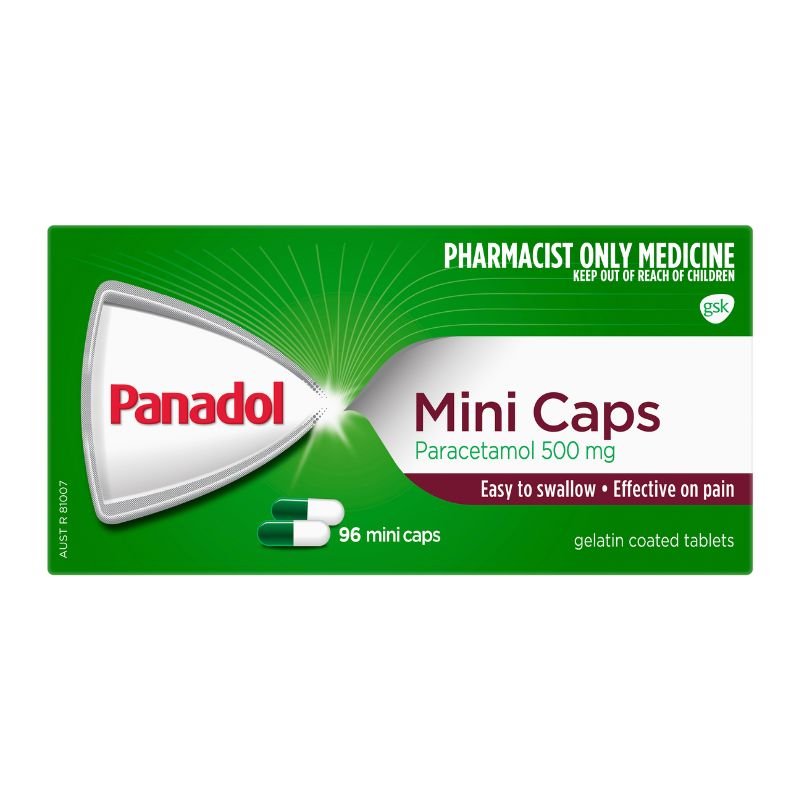 Panadol Mini Caps 500mg 96 Capsule