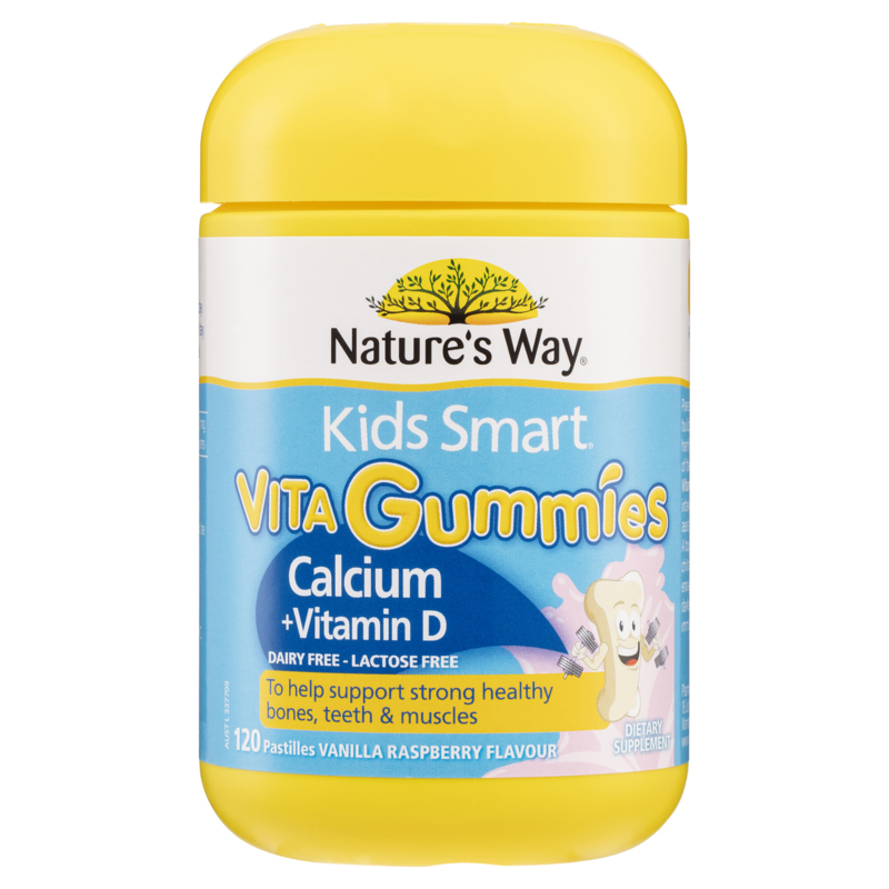 NATURE'S WAY Kids Smart Vita Gummies Calcium + Vitamin D 120 Pastilles