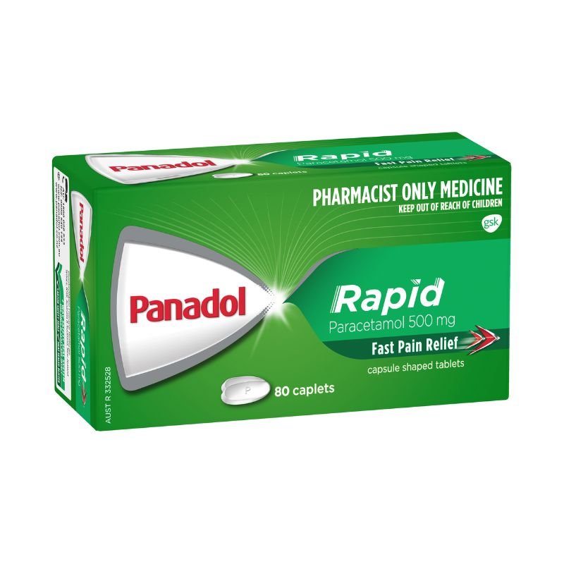 Panadol Rapid 500mg 80 Caplets