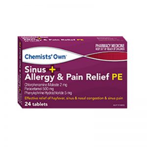 Sinus and Allergy Pain Relief PE 24 Tablets