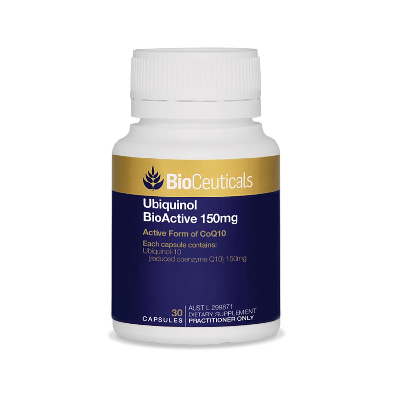 Bioceuticals Ubiquinol BioActive 150mg 30 Capsules WholeLife