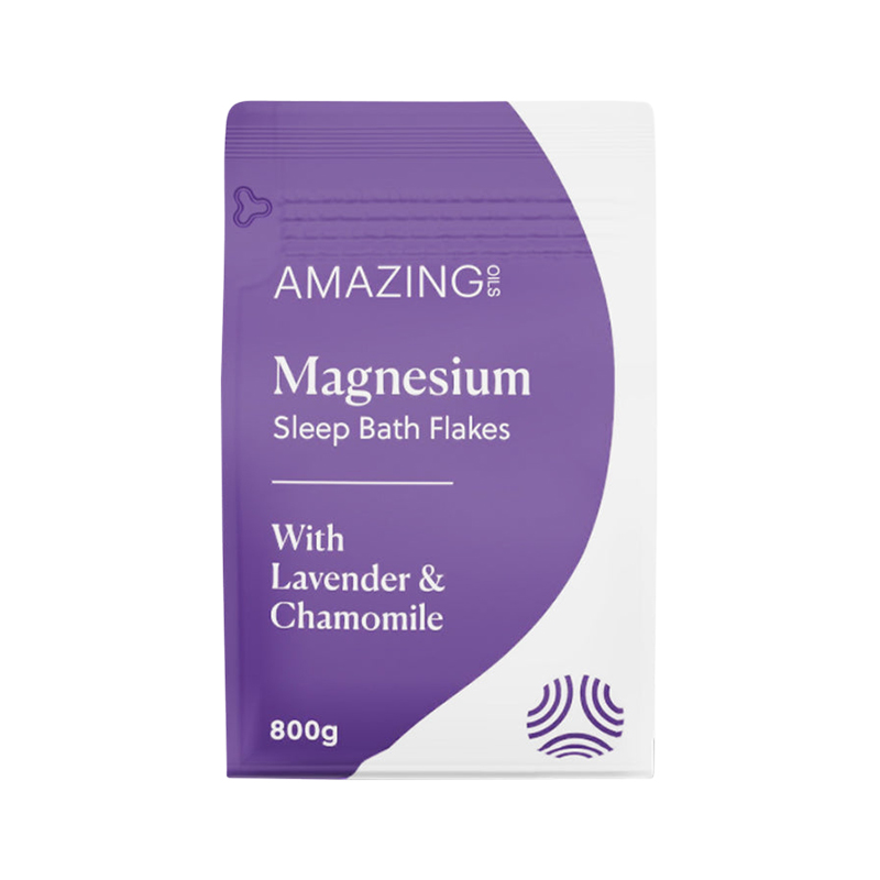 Amazing Oils Magnesium Sleep Bath Flakes 800g WholeLife