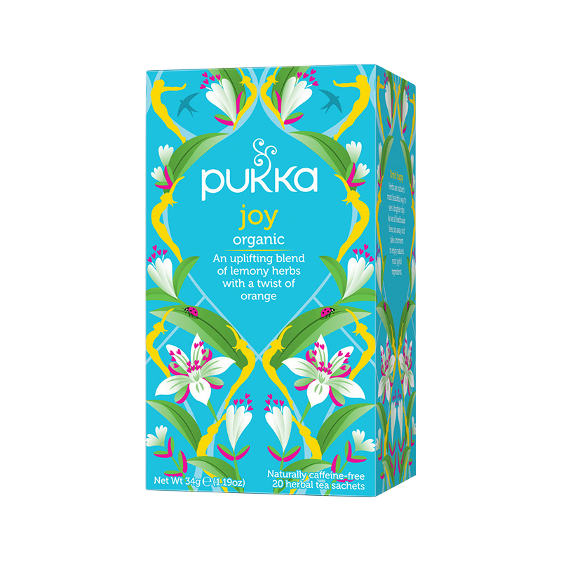 Pukka Organic Joy 20 Herbal Tea Sachets WholeLife