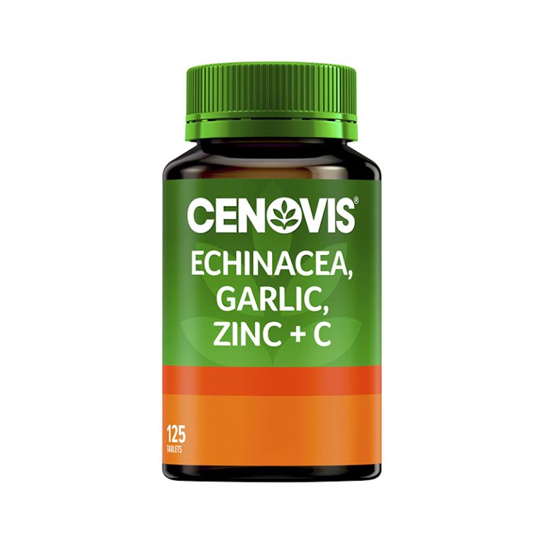 CENOVIS Echinacea, Garlic, Zinc + C 125 Tablets WholeLife