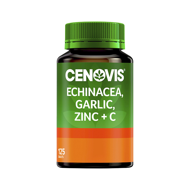 CENOVIS Echinacea, Garlic, Zinc + C 125 Tablets WholeLife