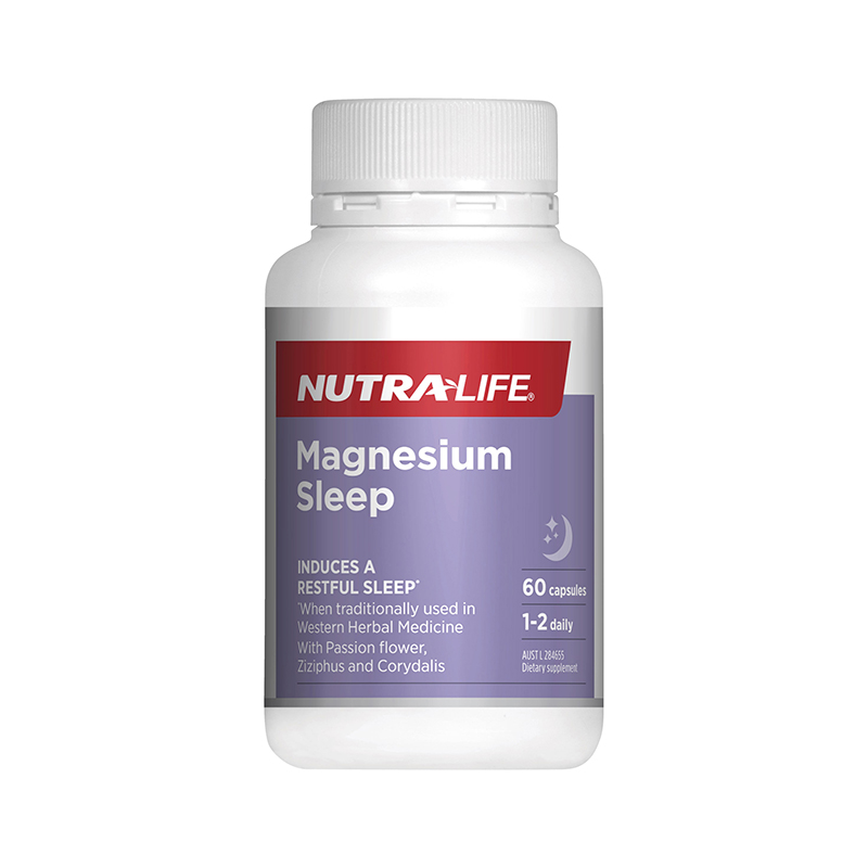 NUTRALIFE Magnesium Sleep 60 Capsules WholeLife