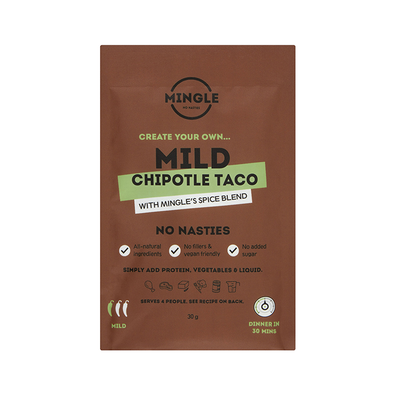 MINGLE Mild Chipotle Taco Spice Blend 30g WholeLife