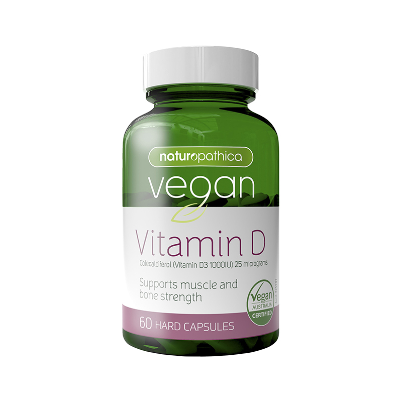 NATUROPATHICA Vegan Vitamin D 60 Capsules WholeLife