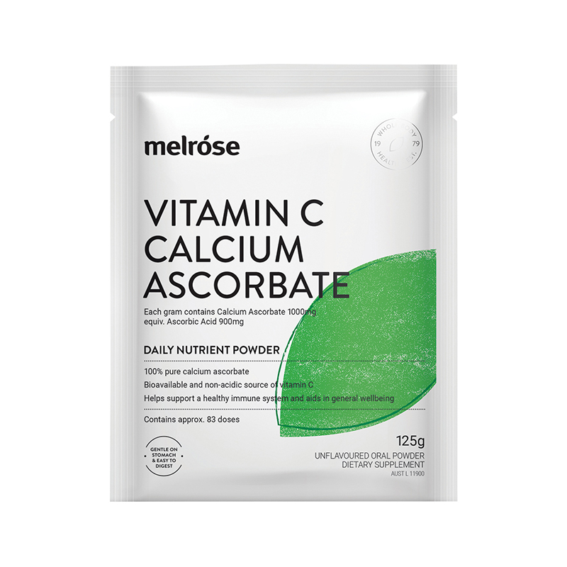 Melrose Vitamin C Calcium Ascorbate 125g WholeLife